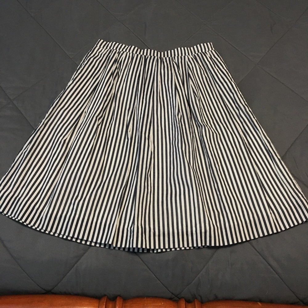 J Crew Stripes A-line Skirt